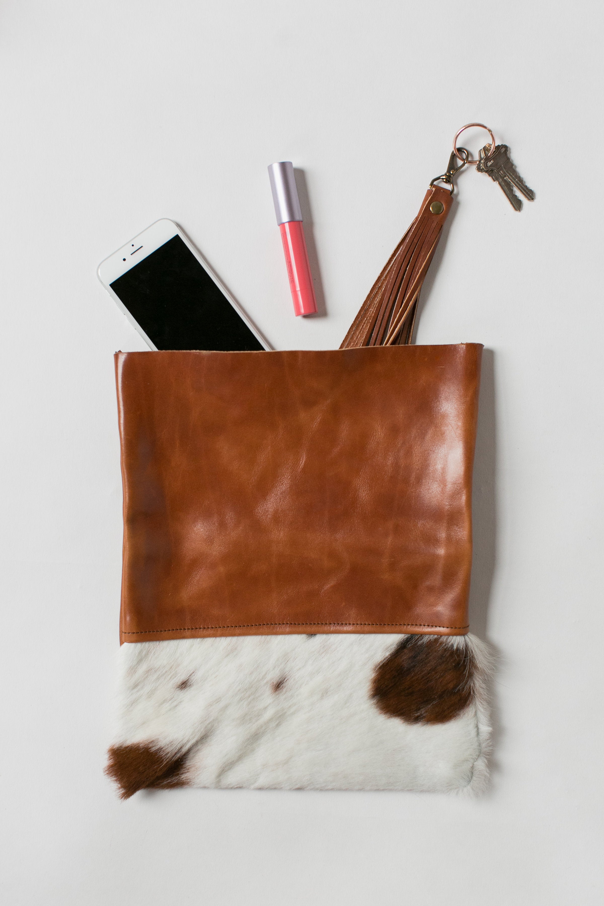 Foldover Leather Clutch – Alex & Andrew Bag Co.